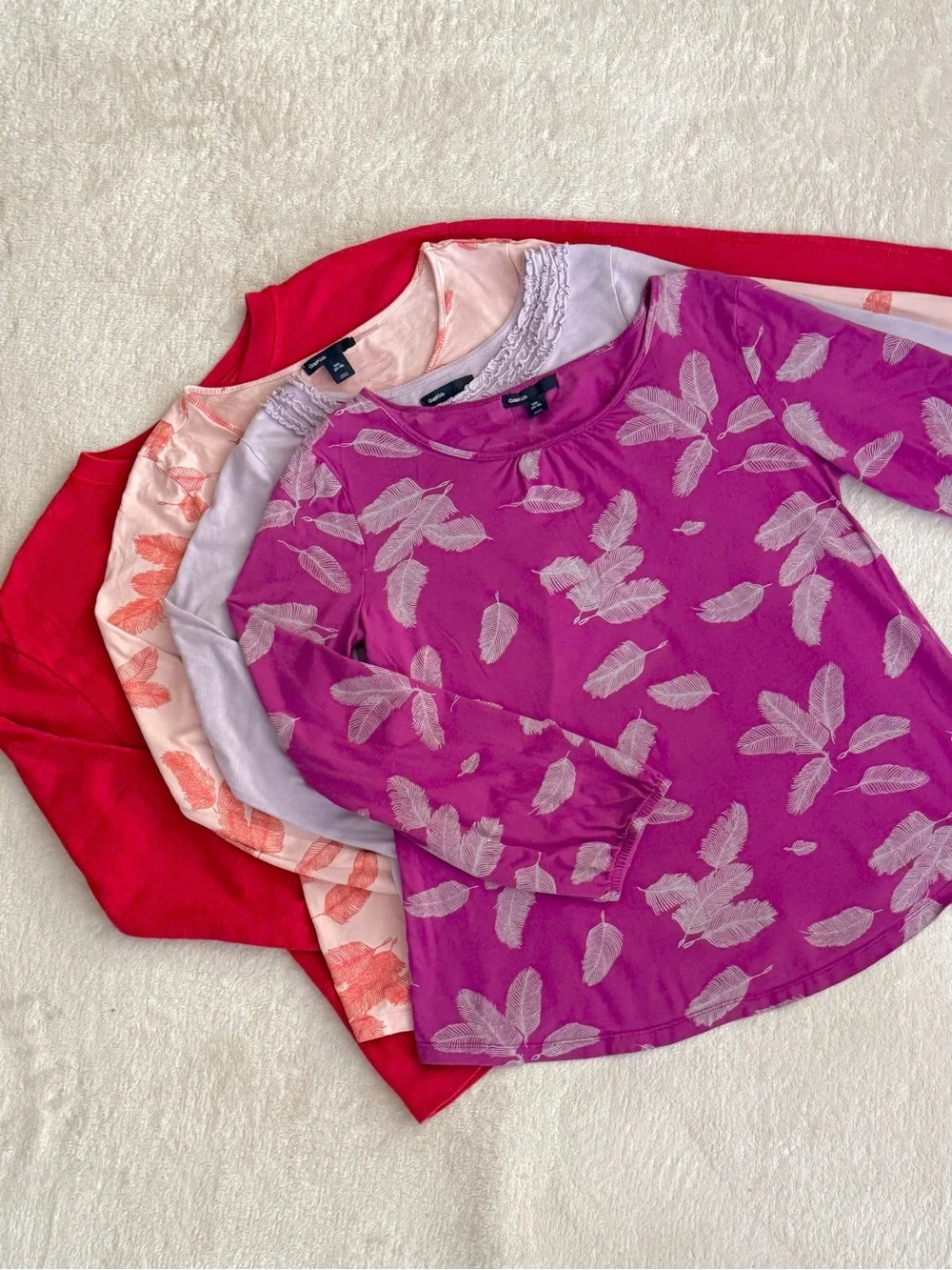 4-Pack Girls’ GAP Kids Long-Sleeve Tops